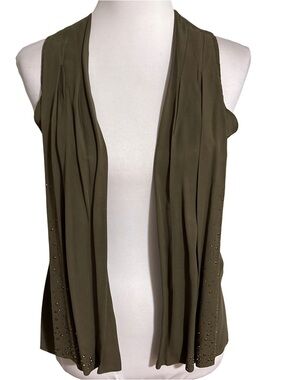 Cache Olive Green Sleeveless Vest